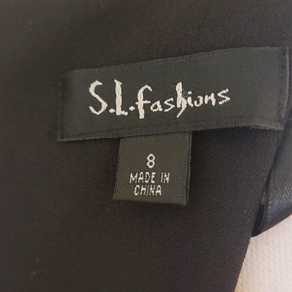 Women's BLACK DRESS / COCKTAIL OVERLAY by S.L Fashion - Picture 12 of 13